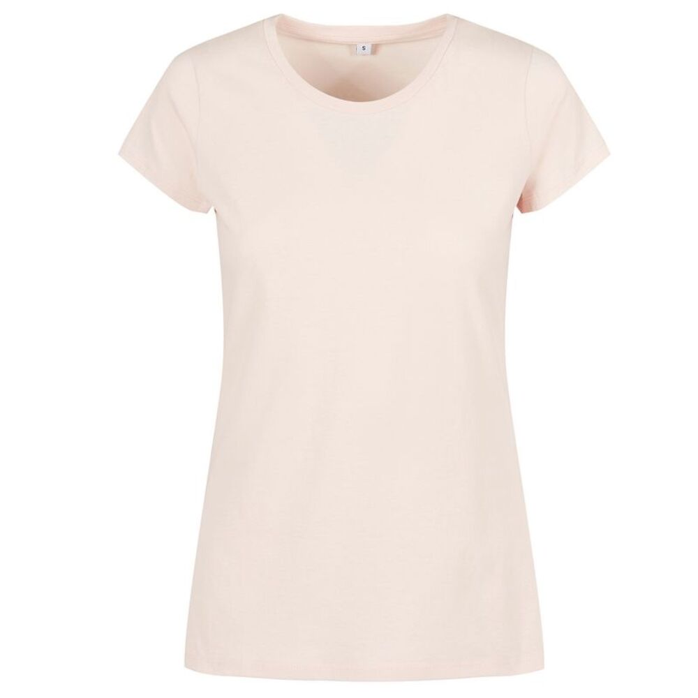 Build Your Brand Womens/Ladies Basic T-Shirt / Pink